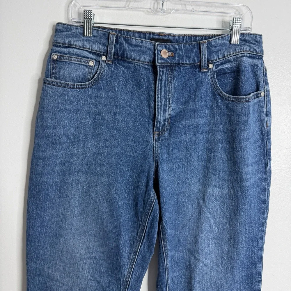 Talbots Stovepipe Ankle Jean Kingston Wash Size 12 Petite‎ Blue Casual Preppy